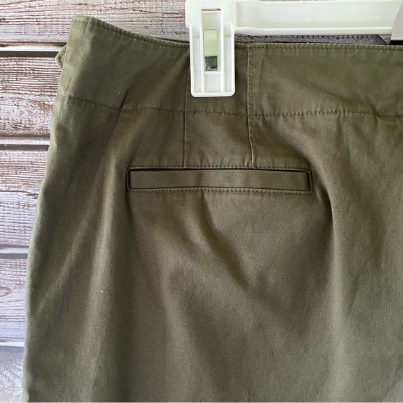 Talbots Olive Green Chino Pants Size 14 - Picture 4 of 6